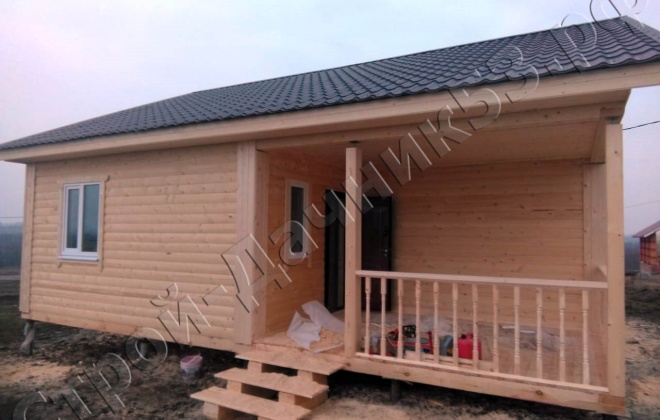 3 Брусовой дом ОД-11, 9×9, 81 м², Тульская область, Киреевский район, село Дедилово (2)